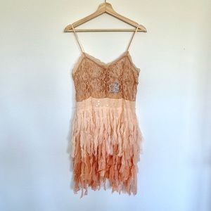 NEW Free People Chiffon Lace Dress